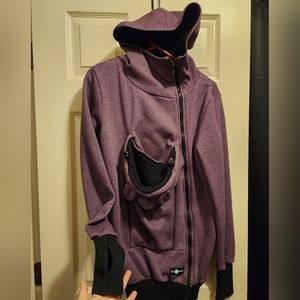 Fun 2 Be Mum Purple M babywearing hoodie